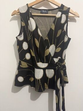 Maeve Anthropologie Wrap Peplum Top Small